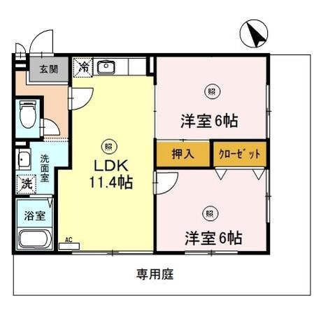 ＢＬＯＯＭ花見田　Ⅱの物件間取画像